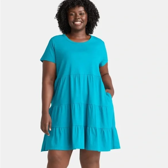 time and tru dresses Women's T-Shirt Dress with Short Sleeves (US, Alpha, X-Small, Regular, Regular, Coral Tie) at Amazon Women's Clothing store Keep things simple and pair this breezy midi dress with cute sandals and youll be set for the day. Time and Tru Women's Sleeveless